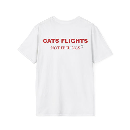 Cats Flight Not Feelings funny cat graphic t-shirt urban streetwear